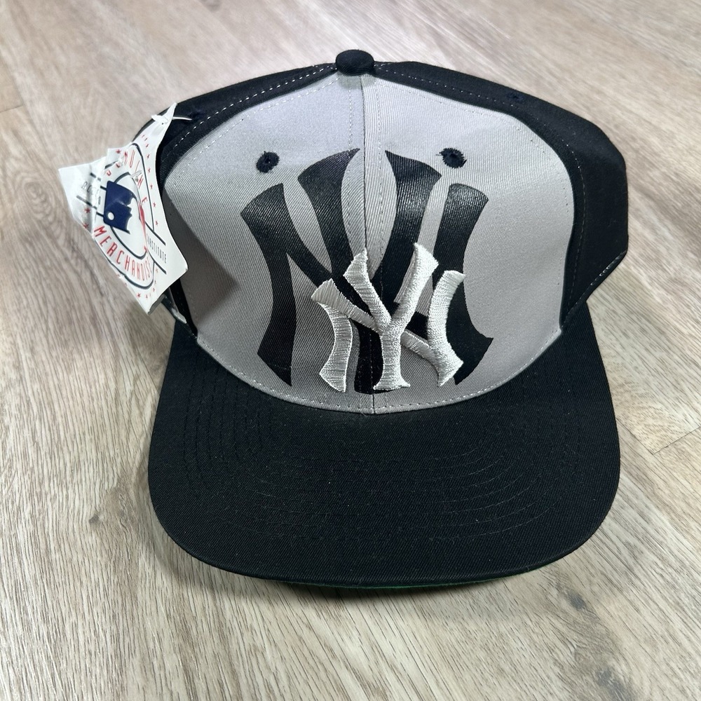 VTG New York Yankees Snapback Hat NWT MLB Baseball Drew Pearson Blue Gray Cap